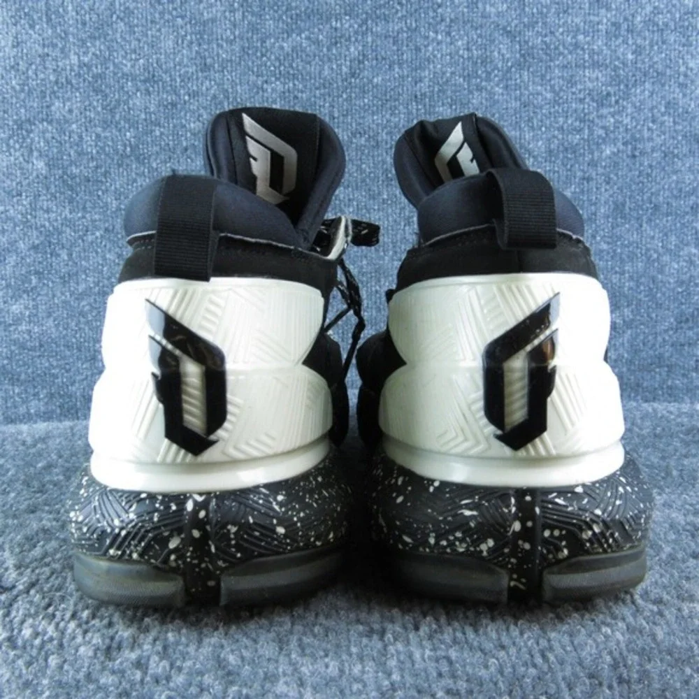 adidas D Lillard 2.0 Static Mens Basketball Shoes Size 10.5 Athletic Black White